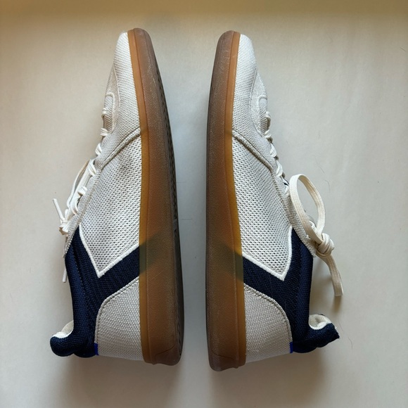 Rothy’s Men’s The RS01 Washable Sneaker White Blue Hudson - Picture 6 of 11